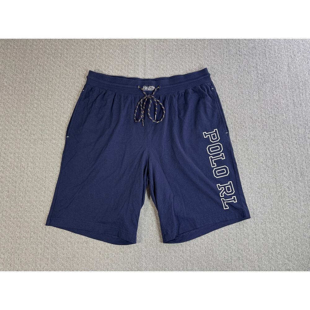 Polo Ralph Lauren Men's Sz L Navy Blue Shorts 9.5" Inseam Athletic Gym